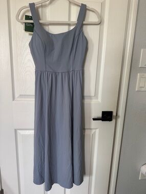 a new day Soft Blue Square-Neck Maxi Dress